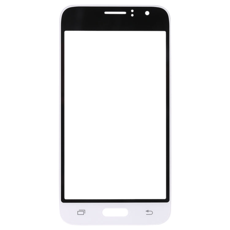 For Samsung Galaxy J1 (2016) / J120 10pcs Front Screen Outer Glass Lens (White) - Outer Glass Lens by buy2fix | Online Shopping UK | buy2fix