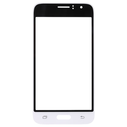 For Samsung Galaxy J1 (2016) / J120 10pcs Front Screen Outer Glass Lens (White) - Outer Glass Lens by buy2fix | Online Shopping UK | buy2fix