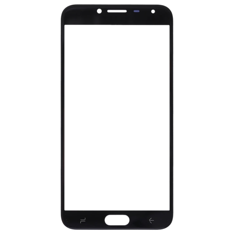 For Samsung Galaxy J4 (2018) 10pcs Front Screen Outer Glass Lens (Black) - Outer Glass Lens by buy2fix | Online Shopping UK | buy2fix