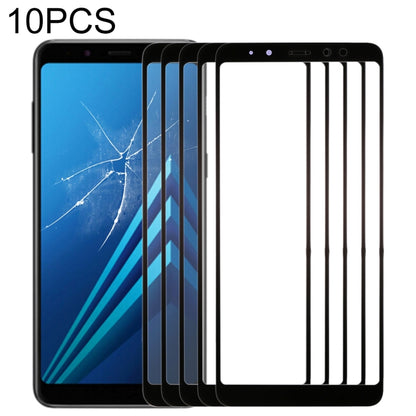 For Samsung Galaxy A8+ (2018) 10pcs Front Screen Outer Glass Lens - Outer Glass Lens by buy2fix | Online Shopping UK | buy2fix