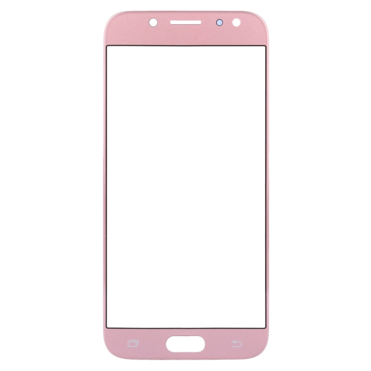 For Samsung Galaxy J7 (2017) / J730 10pcs Front Screen Outer Glass Lens (Rose Gold) - Outer Glass Lens by buy2fix | Online Shopping UK | buy2fix