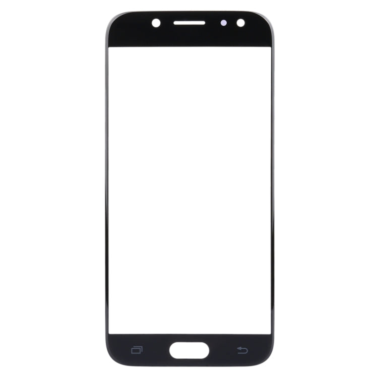 For Samsung Galaxy J3 (2017) / J330 10pcs Front Screen Outer Glass Lens (Black) - Outer Glass Lens by buy2fix | Online Shopping UK | buy2fix