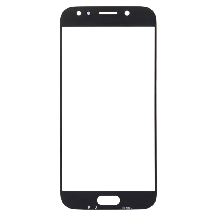 For Samsung Galaxy J3 (2017) / J330 10pcs Front Screen Outer Glass Lens (Black) - Outer Glass Lens by buy2fix | Online Shopping UK | buy2fix