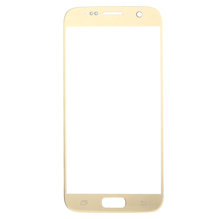 For Samsung Galaxy S7 / G930 10pcs Front Screen Outer Glass Lens (Gold) - Outer Glass Lens by buy2fix | Online Shopping UK | buy2fix