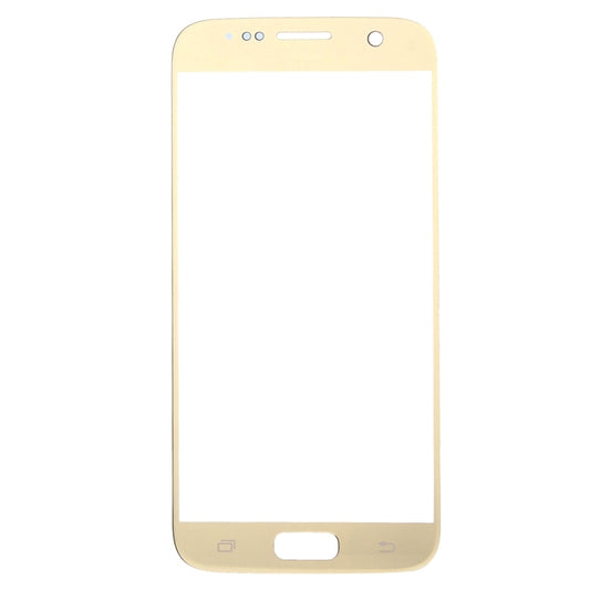 For Samsung Galaxy S7 / G930 10pcs Front Screen Outer Glass Lens (Gold) - Outer Glass Lens by buy2fix | Online Shopping UK | buy2fix