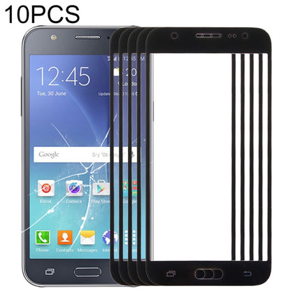 For Samsung Galaxy J5 / J500 10pcs Front Screen Outer Glass Lens (Black) - Outer Glass Lens by buy2fix | Online Shopping UK | buy2fix