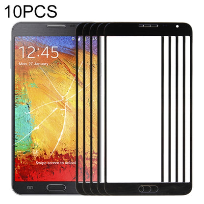 For Samsung Galaxy Note 3 Neo / N7505  10pcs Front Screen Outer Glass Lens (Black) - Outer Glass Lens by buy2fix | Online Shopping UK | buy2fix