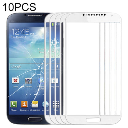 For Samsung Galaxy S IV / i9500 10pcs Front Screen Outer Glass Lens (White) - Outer Glass Lens by buy2fix | Online Shopping UK | buy2fix