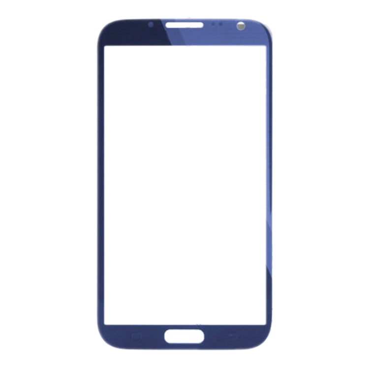 For Samsung Galaxy Note II / N7100 10pcs Front Screen Outer Glass Lens (Blue) - Outer Glass Lens by buy2fix | Online Shopping UK | buy2fix