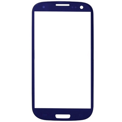For Samsung Galaxy SIII / i9300 10pcs Front Screen Outer Glass Lens (Blue) - Outer Glass Lens by buy2fix | Online Shopping UK | buy2fix