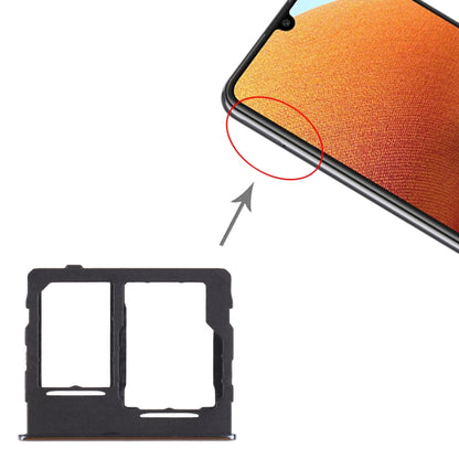 For Samsung Galaxy A32 5G SM-A326B SIM Card Tray + SIM Card Tray / Micro SD Card Tray (Black) - Card Tray by buy2fix | Online Shopping UK | buy2fix