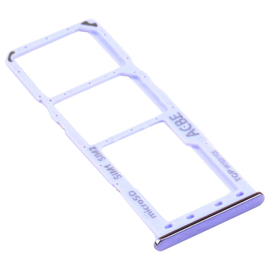 For Samsung Galaxy A32 SM-A325 SIM Card Tray + SIM Card Tray + Micro SD Card Tray (Purple) - Card Tray by buy2fix | Online Shopping UK | buy2fix