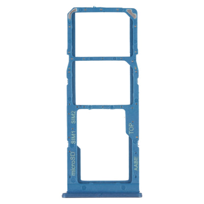 For Samsung Galaxy A12 SM-A125 SIM Card Tray + SIM Card Tray + Micro SD Card Tray (Blue) - Card Tray by buy2fix | Online Shopping UK | buy2fix