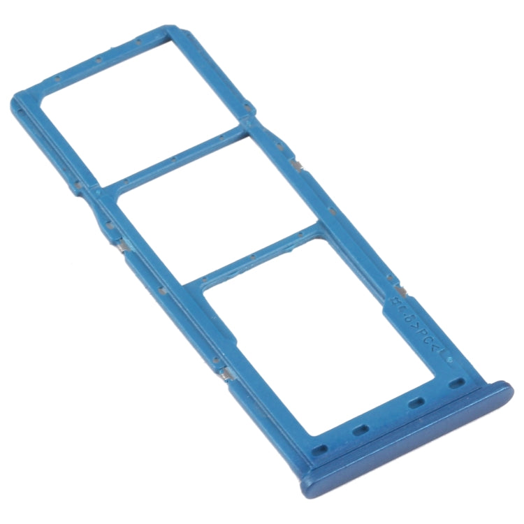 For Samsung Galaxy A12 SM-A125 SIM Card Tray + SIM Card Tray + Micro SD Card Tray (Blue) - Card Tray by buy2fix | Online Shopping UK | buy2fix