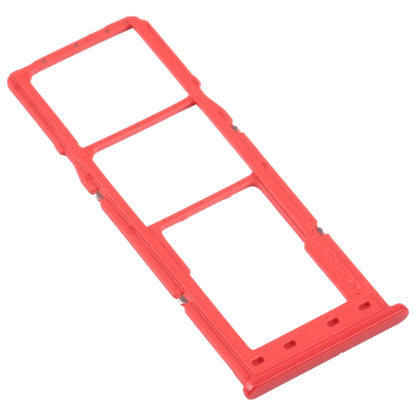 For Samsung Galaxy A12 SM-A125 SIM Card Tray + SIM Card Tray + Micro SD Card Tray (Red) - Card Tray by buy2fix | Online Shopping UK | buy2fix