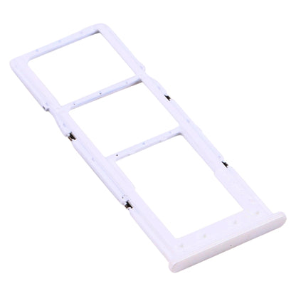 For Samsung Galaxy A12 SM-A125 SIM Card Tray + SIM Card Tray + Micro SD Card Tray (White) - Card Tray by buy2fix | Online Shopping UK | buy2fix