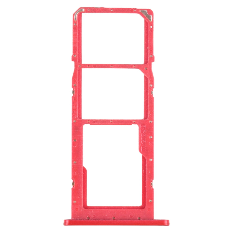 For Samsung Galaxy A02s SM-A025 SIM Card Tray + SIM Card Tray + Micro SD Card Tray (Red) - Card Tray by buy2fix | Online Shopping UK | buy2fix