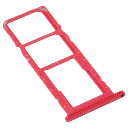 For Samsung Galaxy A02s SM-A025 SIM Card Tray + SIM Card Tray + Micro SD Card Tray (Red) - Card Tray by buy2fix | Online Shopping UK | buy2fix