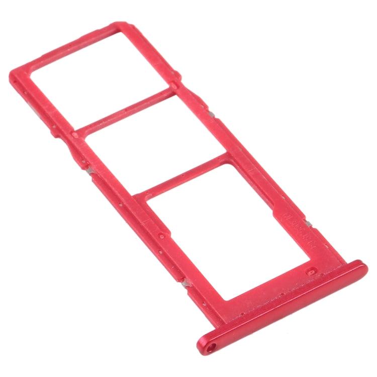 For Samsung Galaxy A02s SM-A025 SIM Card Tray + SIM Card Tray + Micro SD Card Tray (Red) - Card Tray by buy2fix | Online Shopping UK | buy2fix