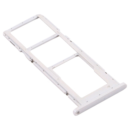 For Samsung Galaxy A02s SM-A025 SIM Card Tray + SIM Card Tray + Micro SD Card Tray (White) - Card Tray by buy2fix | Online Shopping UK | buy2fix