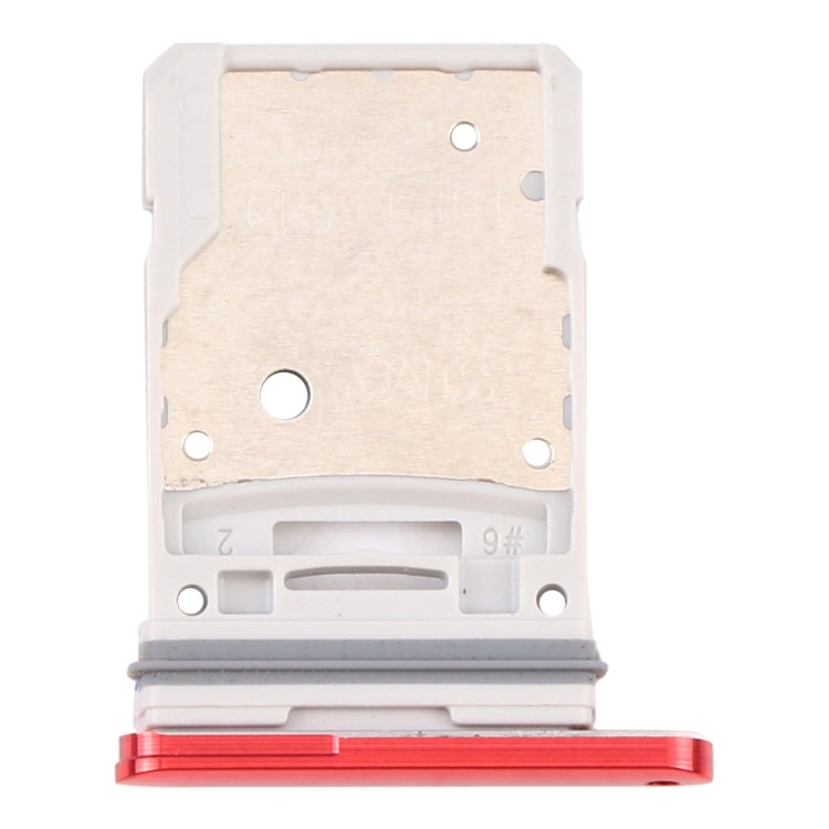 For Samsung Galaxy S20 FE 5G SM-G781B SIM Card Tray + Micro SD Card Tray (Red) - Card Tray by buy2fix | Online Shopping UK | buy2fix