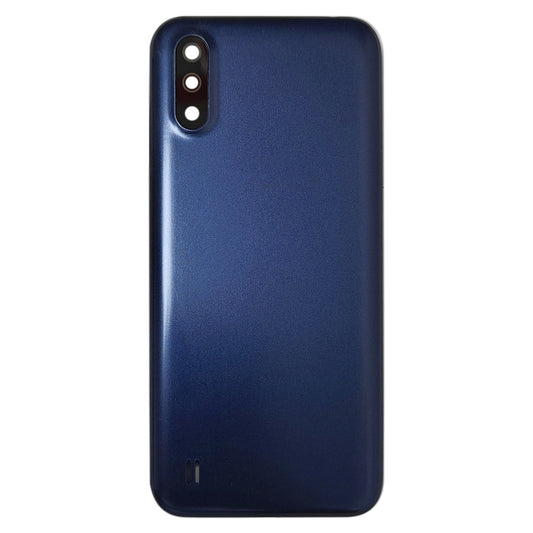 For Samsung Galaxy A01 SM-015F Battery Back Cover With Camera Lens (Blue) - Camera Series by buy2fix | Online Shopping UK | buy2fix