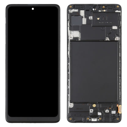 OLED LCD Screen for Samsung Galaxy A71 SM-A715(6.39 inch) Digitizer Full Assembly with Frame (Black) - LCD Screen by buy2fix | Online Shopping UK | buy2fix