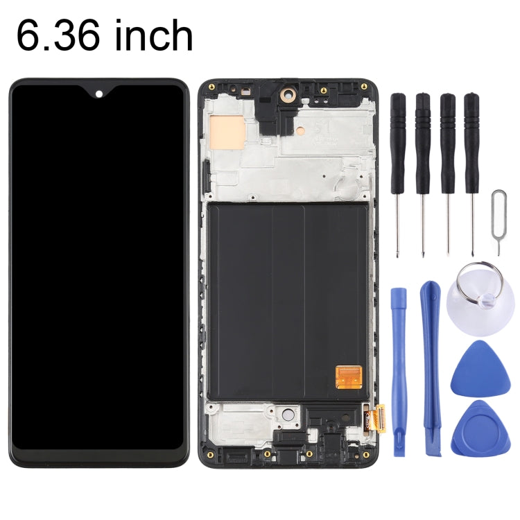 OLED LCD Screen for Samsung Galaxy A51 4G SM-A515(6.36 inch) Digitizer Full Assembly with Frame (Black) - LCD Screen by buy2fix | Online Shopping UK | buy2fix