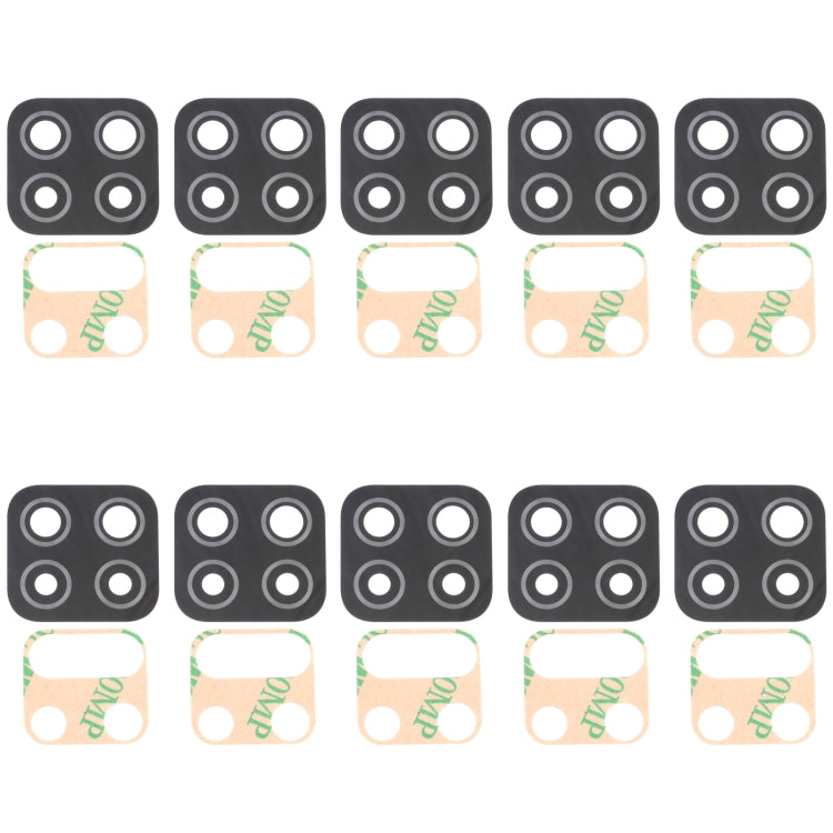 For Samsung Galaxy A12 SM-A125 10pcs Back Camera Lens - Camera Series by buy2fix | Online Shopping UK | buy2fix