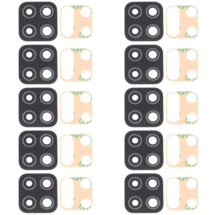 For Samsung Galaxy M12 SM-M127 10pcs Back Camera Lens - Camera Series by buy2fix | Online Shopping UK | buy2fix