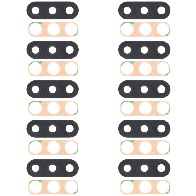 For Samsung Galaxy A01 SM-A015 10pcs Back Camera Lens - Camera Series by buy2fix | Online Shopping UK | buy2fix