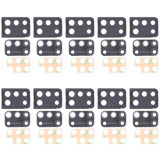 For Samsung Galaxy M31 / Galaxy M31 Prime SM-M315 10pcs Camera Lens Cover (Black)