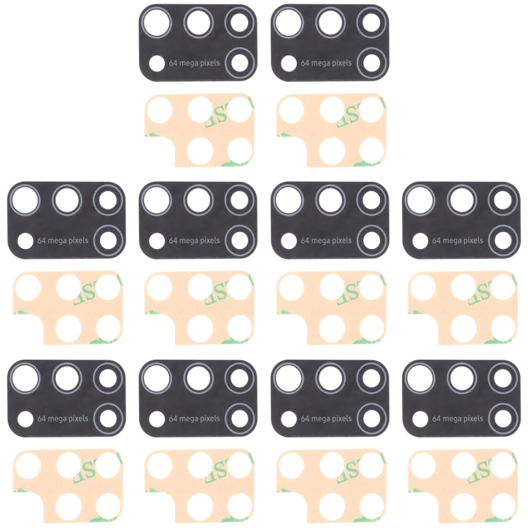For Samsung Galaxy M31 / Galaxy M31 Prime SM-M315 10pcs Back Camera Lens - Camera Series by buy2fix | Online Shopping UK | buy2fix