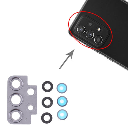 For Samsung Galaxy A52 SM-A525 10pcs Camera Lens Cover (Black) - Camera Series by buy2fix | Online Shopping UK | buy2fix