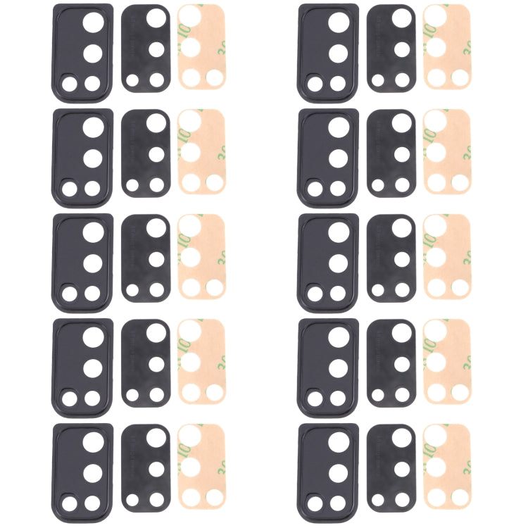 For Samsung Galaxy M21 SM-M215 10pcs Camera Lens Cover (Black) - Camera Series by buy2fix | Online Shopping UK | buy2fix