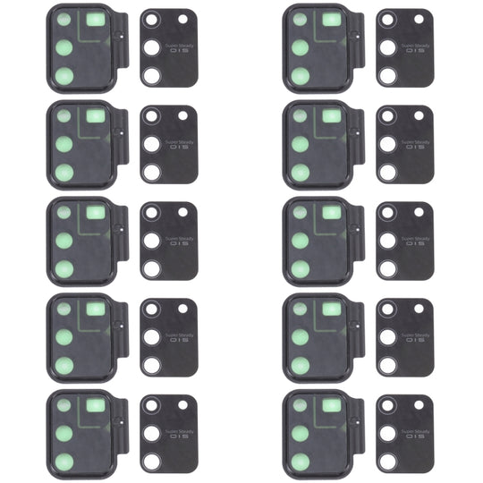 For Samsung Galaxy S10 Lite SM-G770 10pcs Camera Lens Cover (Black)