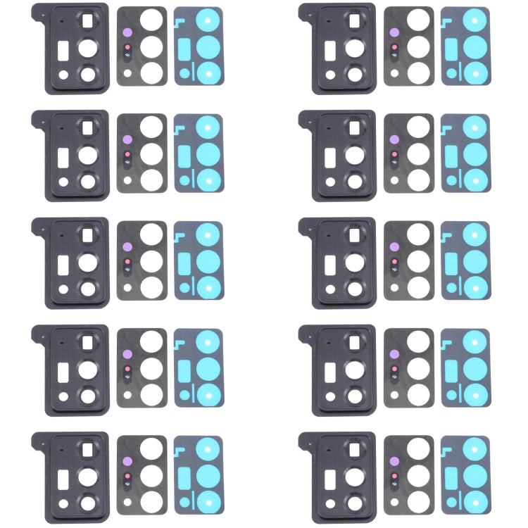 For Samsung Galaxy Note20 Ultra 5G SM-N986 10pcs Camera Lens Cover (Black) - Camera Series by buy2fix | Online Shopping UK | buy2fix
