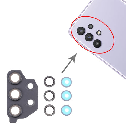 For Samsung Galaxy A32 5G SM-A326 10pcs Camera Lens Cover (Black) - Camera Series by buy2fix | Online Shopping UK | buy2fix