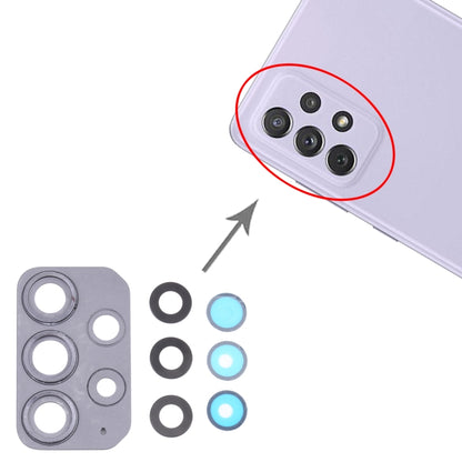 For Samsung Galaxy A72 SM-A725 10pcs Camera Lens Cover (Black) - Camera Series by buy2fix | Online Shopping UK | buy2fix