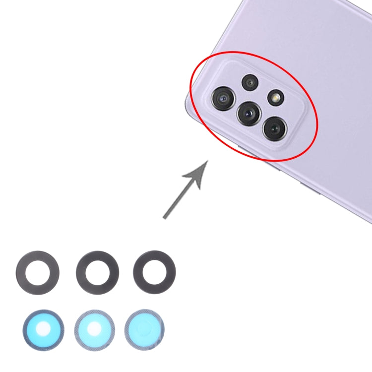 For Samsung Galaxy A72 SM-A725 10pcs Back Camera Lens - Camera Series by buy2fix | Online Shopping UK | buy2fix