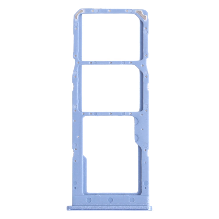 For Samsung Galaxy M12 SM-M127 SIM Card Tray + SIM Card Tray + Micro SD Card Tray (Blue) - Card Tray by buy2fix | Online Shopping UK | buy2fix
