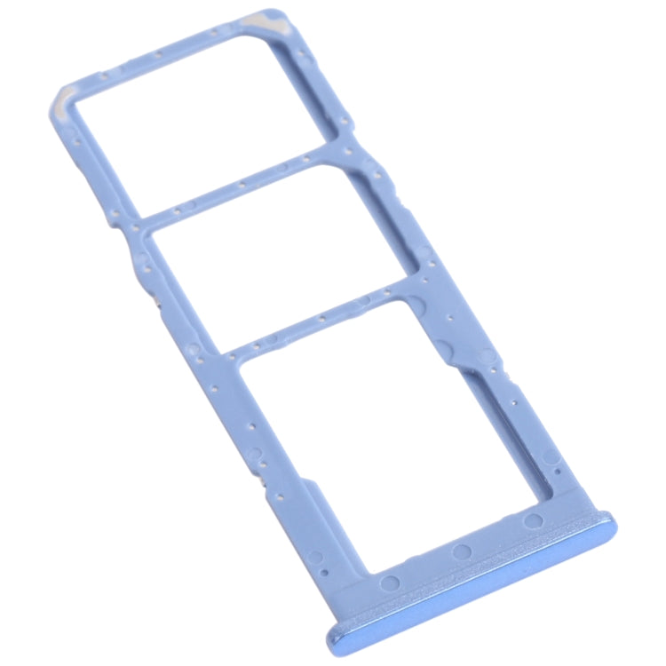For Samsung Galaxy M12 SM-M127 SIM Card Tray + SIM Card Tray + Micro SD Card Tray (Blue) - Card Tray by buy2fix | Online Shopping UK | buy2fix