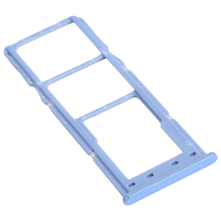 For Samsung Galaxy M12 SM-M127 SIM Card Tray + SIM Card Tray + Micro SD Card Tray (Blue) - Card Tray by buy2fix | Online Shopping UK | buy2fix