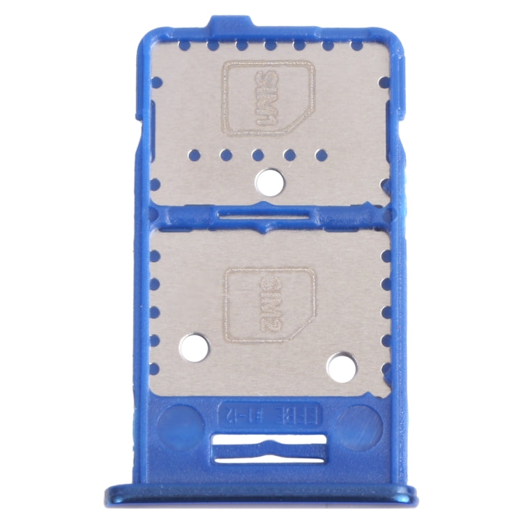 For Samsung Galaxy M31s SM-M317 SIM Card Tray + SIM Card Tray + Micro SD Card Tray (Blue) - Card Tray by buy2fix | Online Shopping UK | buy2fix