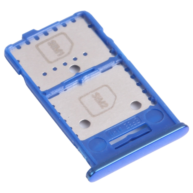 For Samsung Galaxy M31s SM-M317 SIM Card Tray + SIM Card Tray + Micro SD Card Tray (Blue) - Card Tray by buy2fix | Online Shopping UK | buy2fix