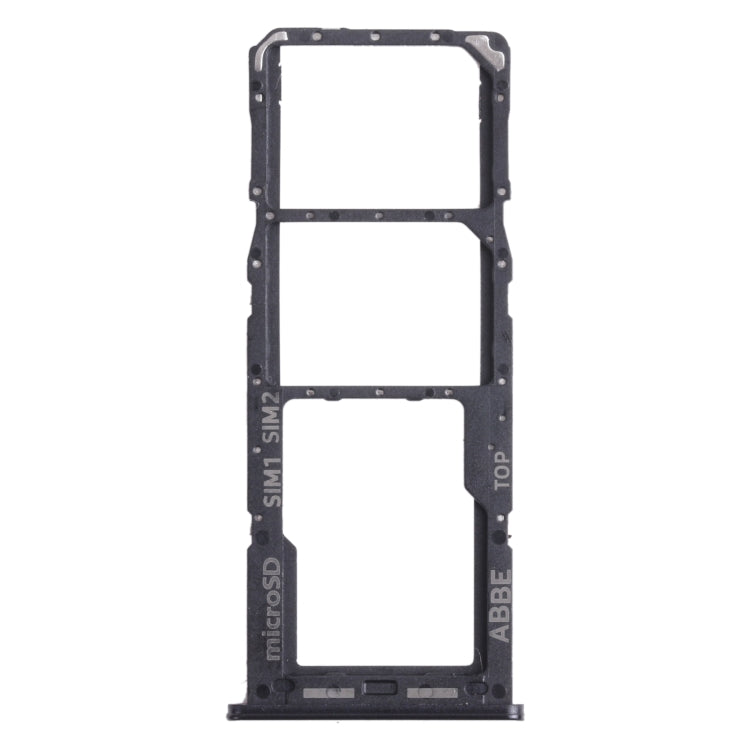 For Samsung Galaxy A22 SM-A225 SIM Card Tray + SIM Card Tray + Micro SD Card Tray (Black) - Card Tray by buy2fix | Online Shopping UK | buy2fix