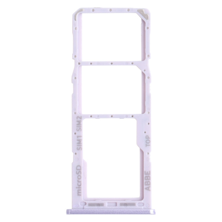 For Samsung Galaxy A22 SM-A225 SIM Card Tray + SIM Card Tray + Micro SD Card Tray (Purple) - Card Tray by buy2fix | Online Shopping UK | buy2fix