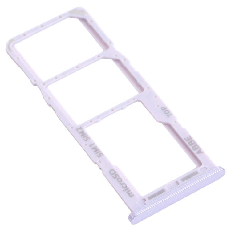 For Samsung Galaxy A22 SM-A225 SIM Card Tray + SIM Card Tray + Micro SD Card Tray (Purple) - Card Tray by buy2fix | Online Shopping UK | buy2fix