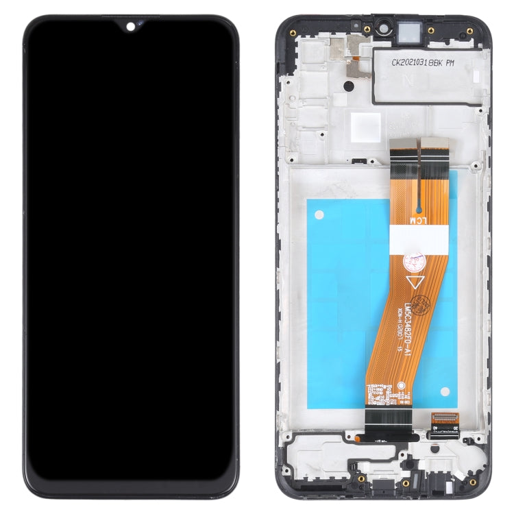 TFT Material LCD Screen and Digitizer Full Assembly With Frame for Samsung Galaxy M02s(Black) - LCD Screen by buy2fix | Online Shopping UK | buy2fix