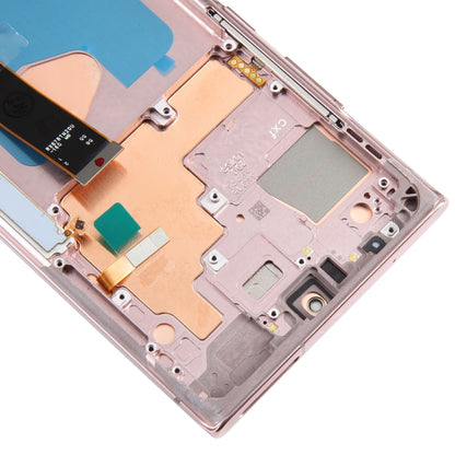 For Samsung Galaxy Note20 Ultra 4G Original Super AMOLED LCD Screen Digitizer Full Assembly With Frame (Gold) - LCD Screen by buy2fix | Online Shopping UK | buy2fix